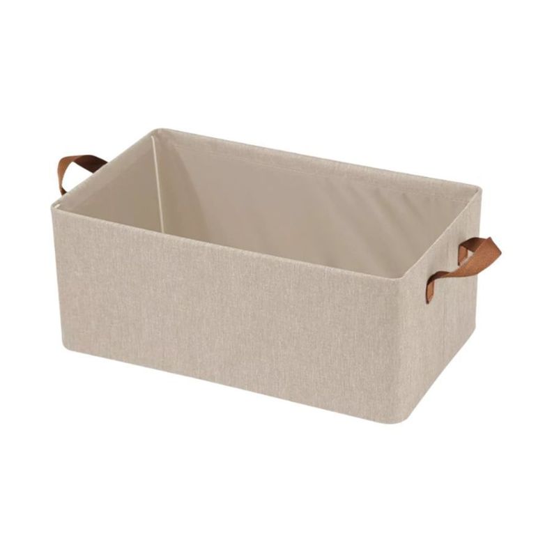 Caja Plegable Con Asa Cesta De Almacenamiento Para Estantes-0