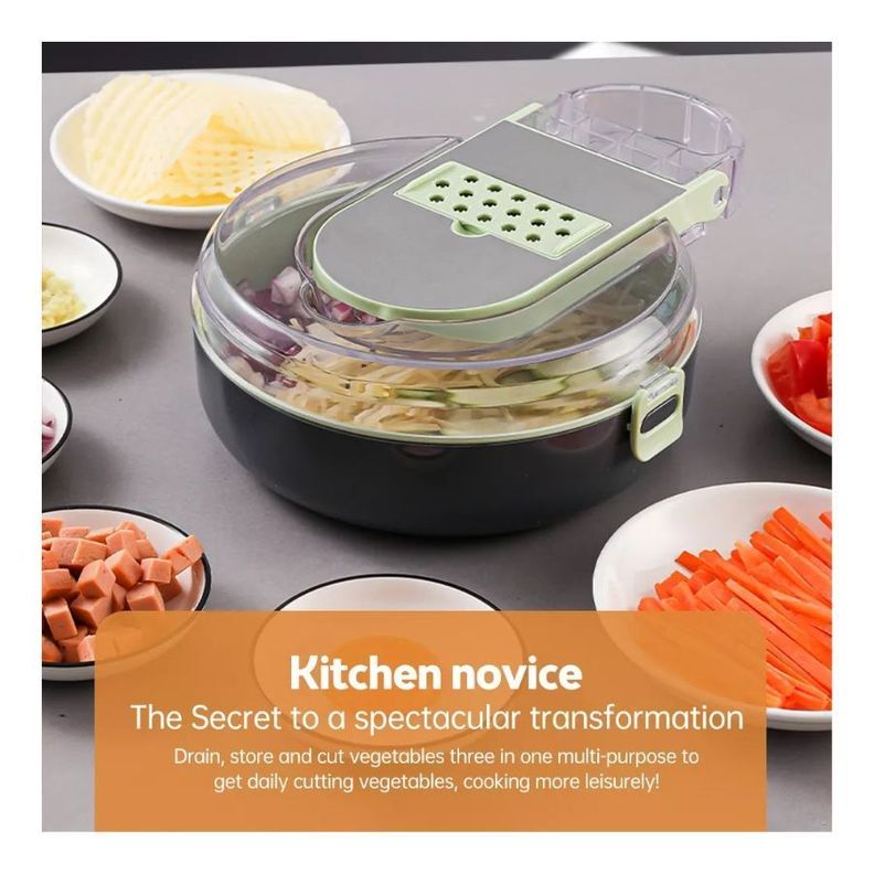 Cortador De Verduras Multifuncional De Mano 9 En 1 Manual-2