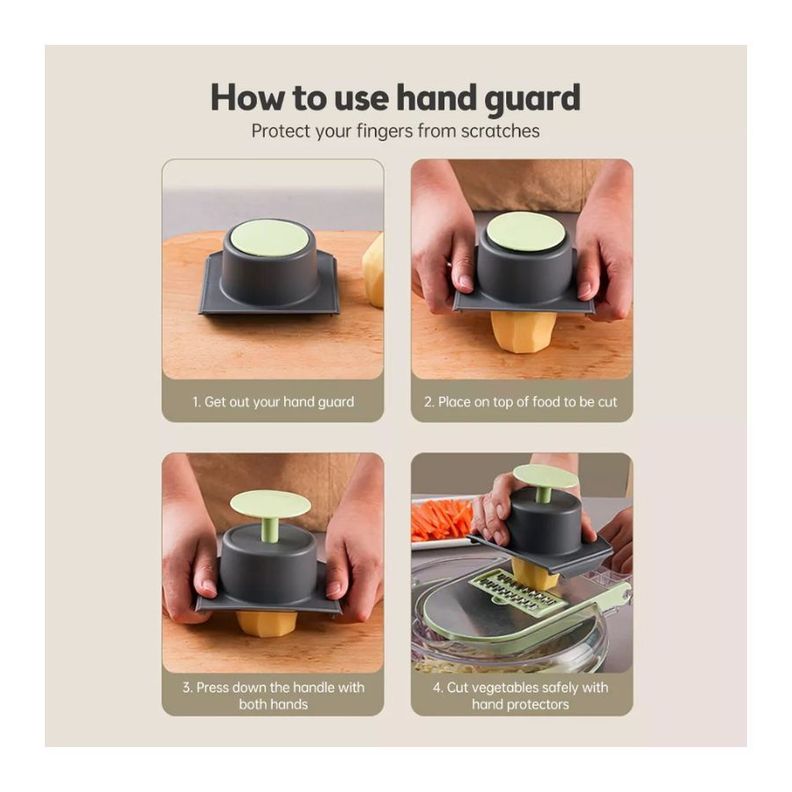 Cortador De Verduras Multifuncional De Mano 9 En 1 Manual-3