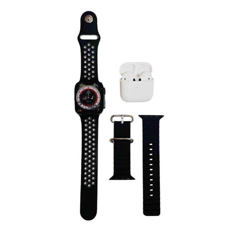Reloj Smartwatch 8 Ultra y Audífonos Inalámbricos Bluetooth-1