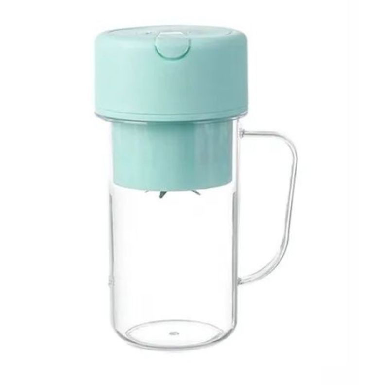 Vaso Botella Licuadora Recargable Juguera Azul-0