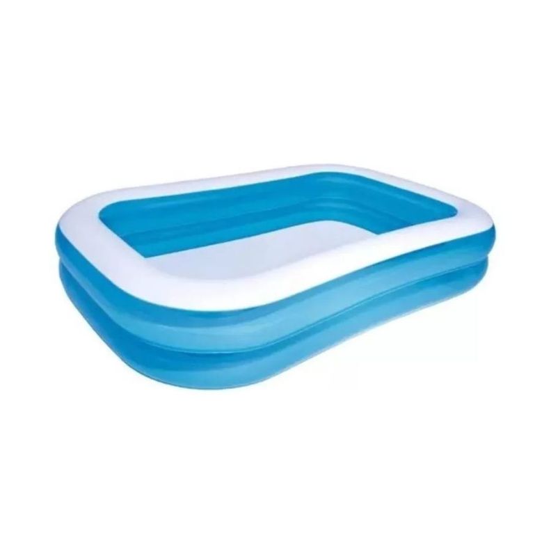 Piscina Inflable Rectangular De 200x140x40cm Verano Niños-0