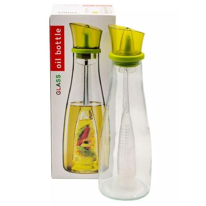 Botella Porta Aceite 500ml Botella Vidrio Cocina-2
