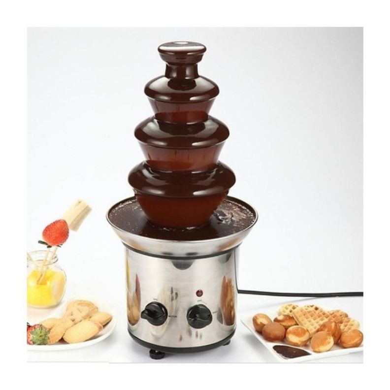 Cascada Fuente de Chocolate Fondue 4 Niveles Acero Inoxidable-2