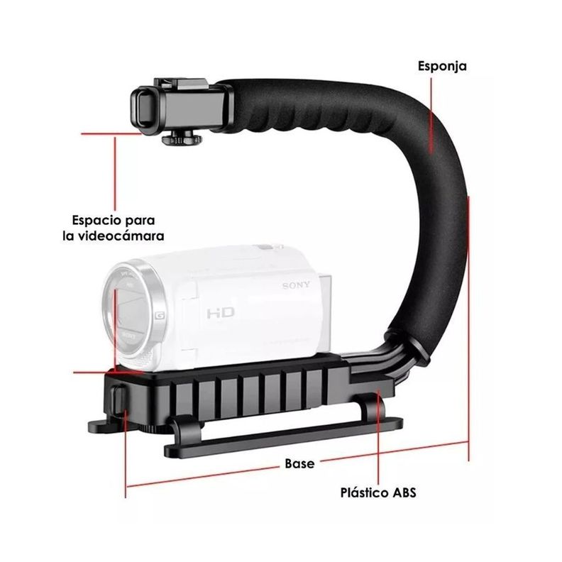 Kit Para Grabacion Soporte Estabilizador Para Camara Ay-49u-2