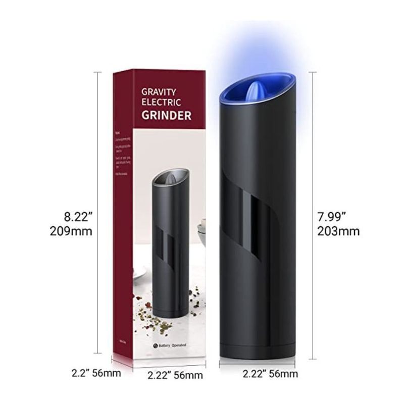 Molinillo Eléctrico De Pimienta Sal Automático Con Sensor De Gravedad-5