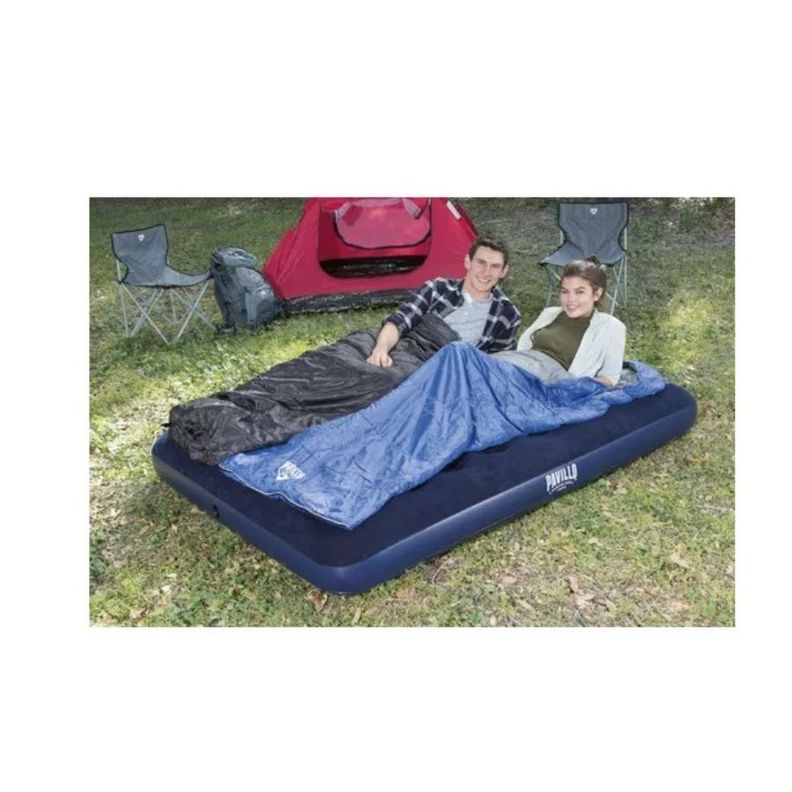 Colchón Inflable Bestway Doble De 191x137x22cm Azul-2