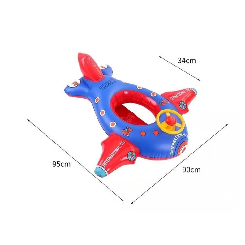 Flotador Para Piscina De Avión Para Niños Inflable-1