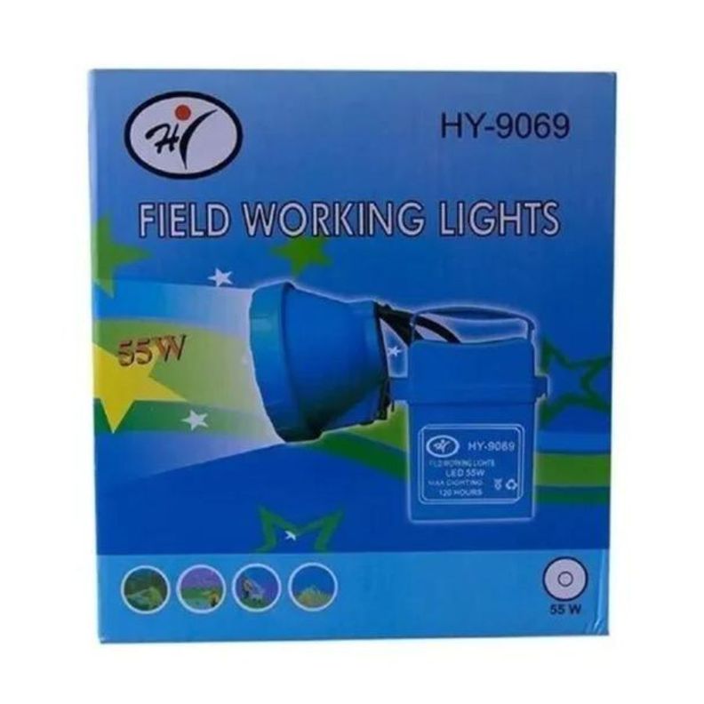Foco Led Caza 55w Linterna Minera 3 En 1 Potente Recargable-2