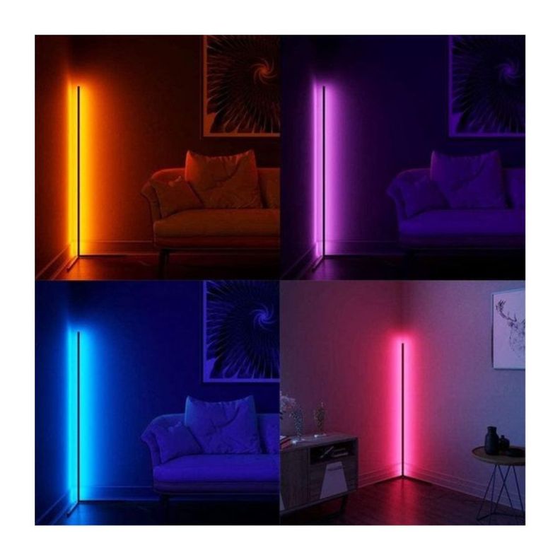 Lampara De Pie Luz Led Moderna Inteligente Rgb Regulable-2