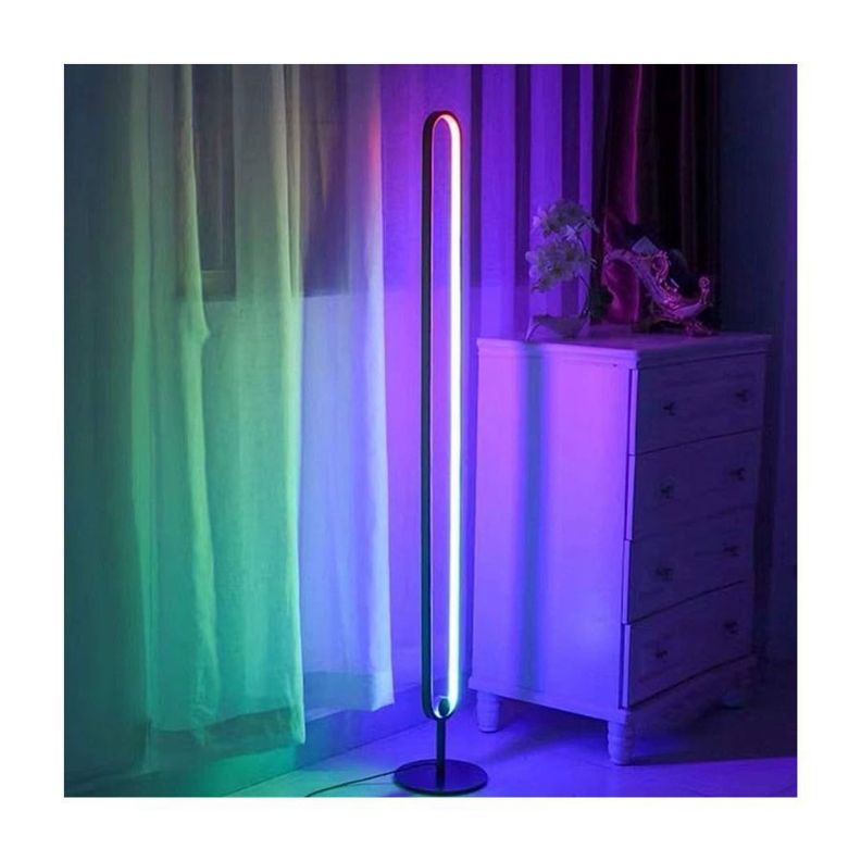 Lampara De Pie Luz Led Moderna Inteligente Rgb Regulable-4