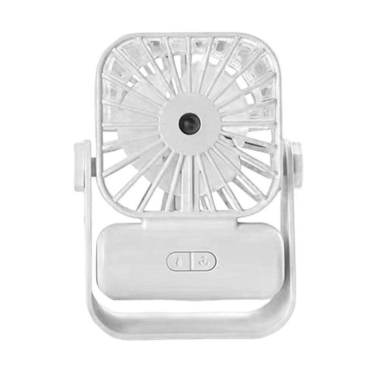 Mini Ventilador Portátil Personal Silencioso USB Recargable Blanco-0