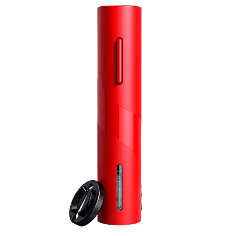 Destapador de Vinos Sacacorchos Recargable Rojo-0