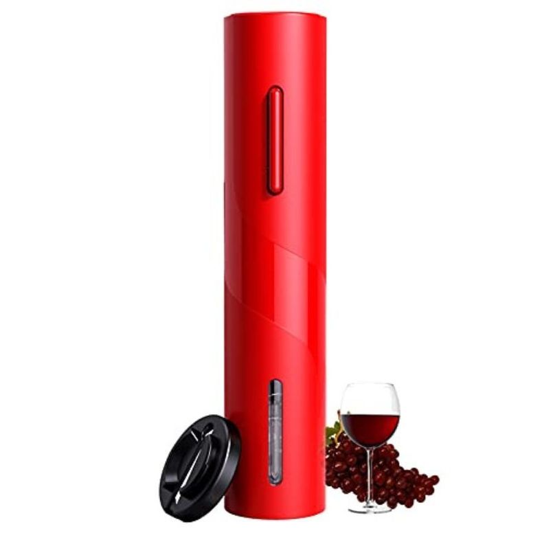 Destapador de Vinos Sacacorchos Recargable Rojo-4