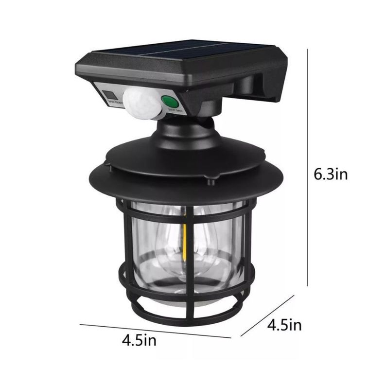 Lámpara Exterior Jardin Impermeable Sensor De Movimiento-1