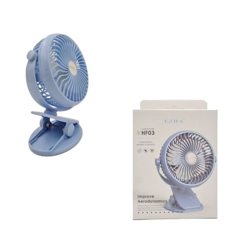 Ventilador Portatil Usb Con Clip Ventilador Recargable-1
