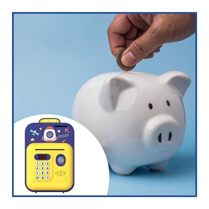 Alcancia Caja Ahorro Inteligente Con Huella Automatico-1