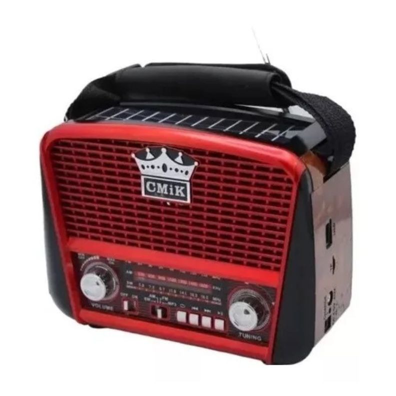 Radio Retro Portatil Cmik Mk-455 Recargable Usb-0