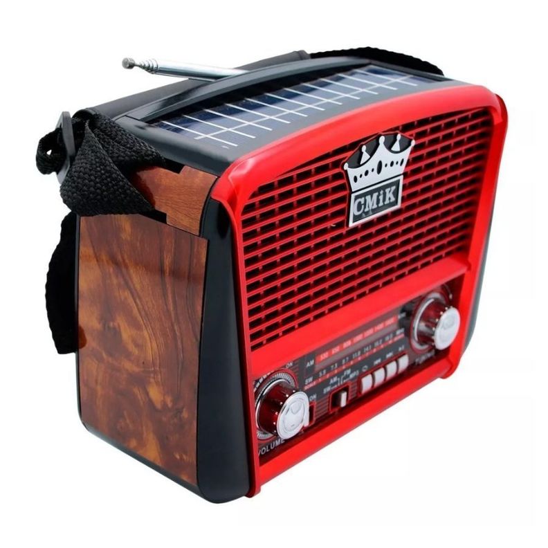 Radio Retro Portatil Cmik Mk-455 Recargable Usb-1