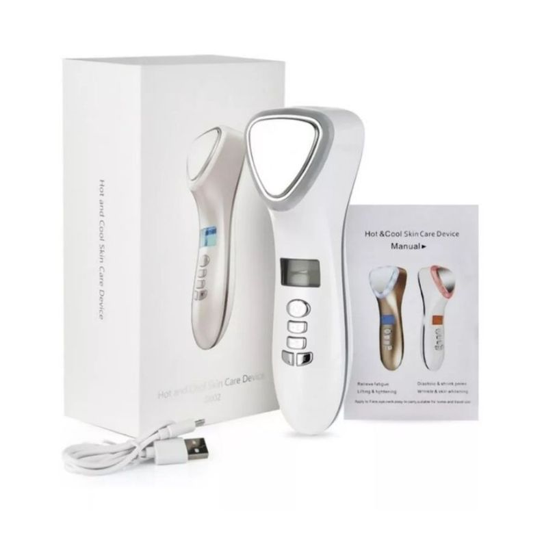 Maquina Crioterapia Ultrasónica Limpiador Facial Frio Y Calor-0