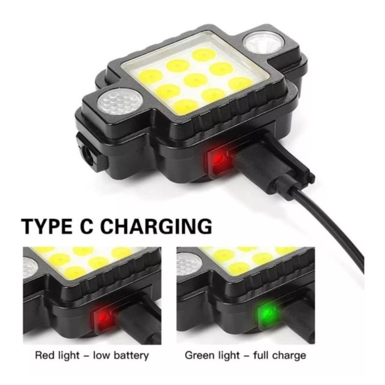 Linterna Lampara Led Frontal Minero Recargable Camping-1