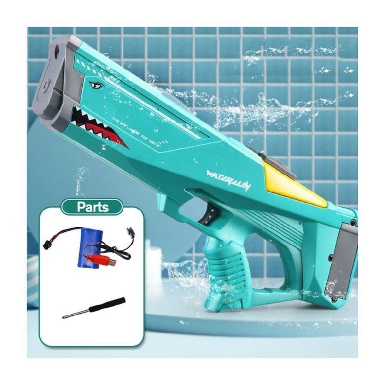 Juguete De Agua Eléctrico Blaster Para Niños Azul-1