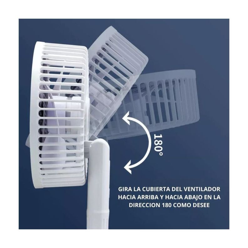 Mini Ventilador De Escritorio Con Clip De 3 Aspas-2