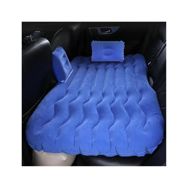 Colchón Inflable Para Auto con 2 Almohadas Con Compresor 12v-2