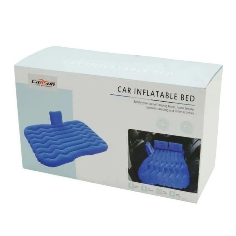 Colchón Inflable Para Auto con 2 Almohadas Con Compresor 12v-3