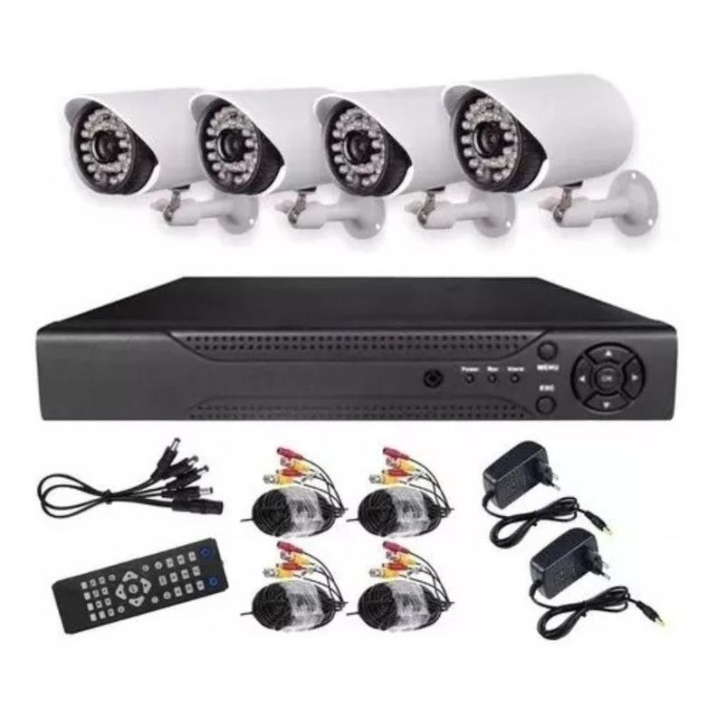 Kit Cctv 4 Cámaras De Seguridad Mas Dvr 1080p Full Hd-4