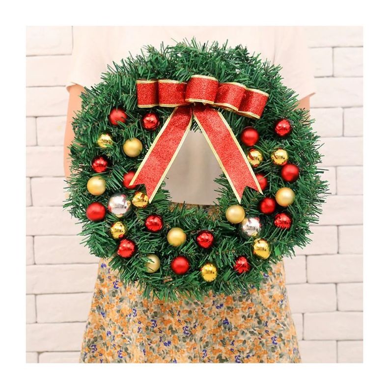 Corona Navideña Guirnalda Decoracion De Navidad 50CM-1