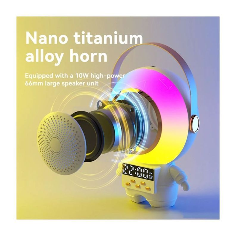 Parlante Astronauta X64 Altavoz Micrófono Dual Inalambrico-4