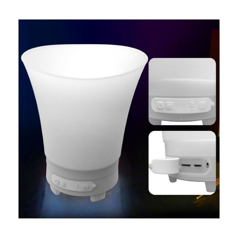 Hielera Parlante Cubetera Led Bluetooth Grande 7 Litros Portatil-1