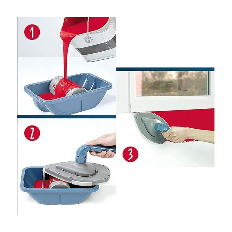 Set Rodillo Tipo V Rodillos Pintura Recargable Accesorios-2