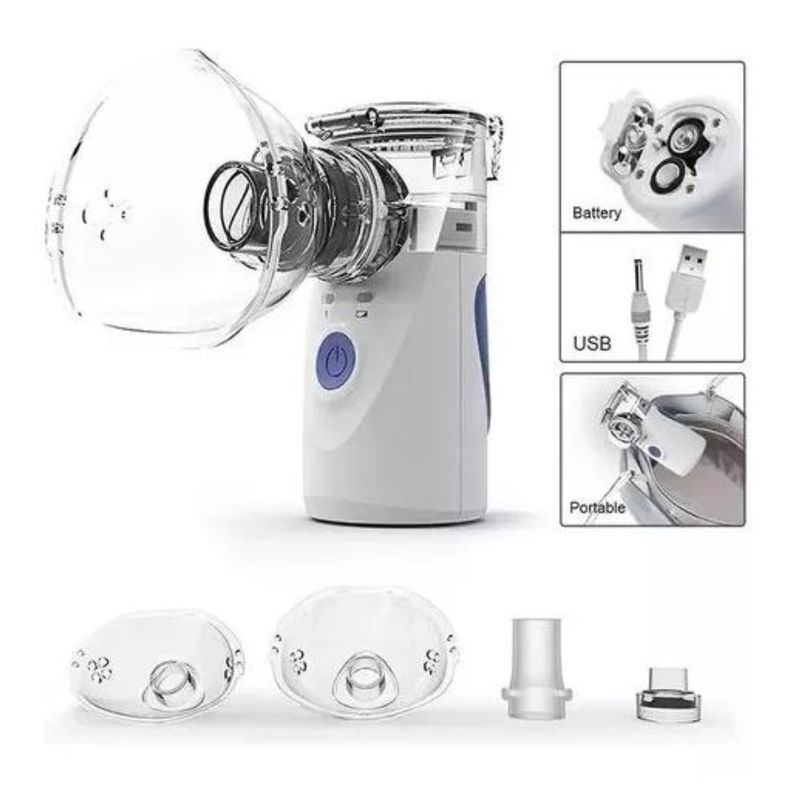Nebulizador Portátil Terapia Niños Y Adultos Usb-3