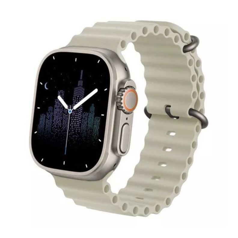 Reloj Smartwatch Z70 Ultra Elegante Diseño 2.0 Asistente Voz Gris-0