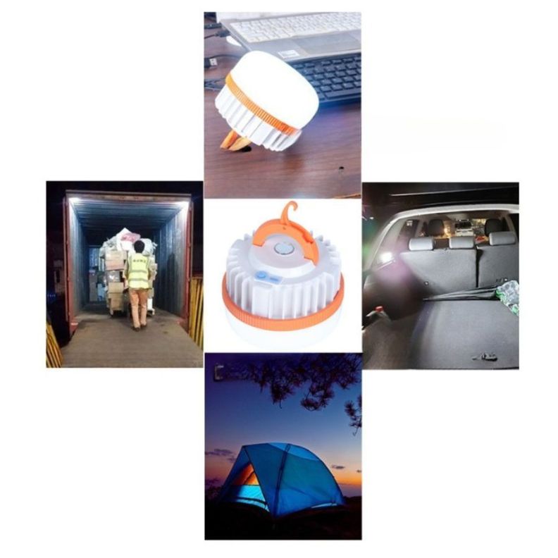 Ampolleta Portátil Recargable Camping Iluminación Led 200W-1