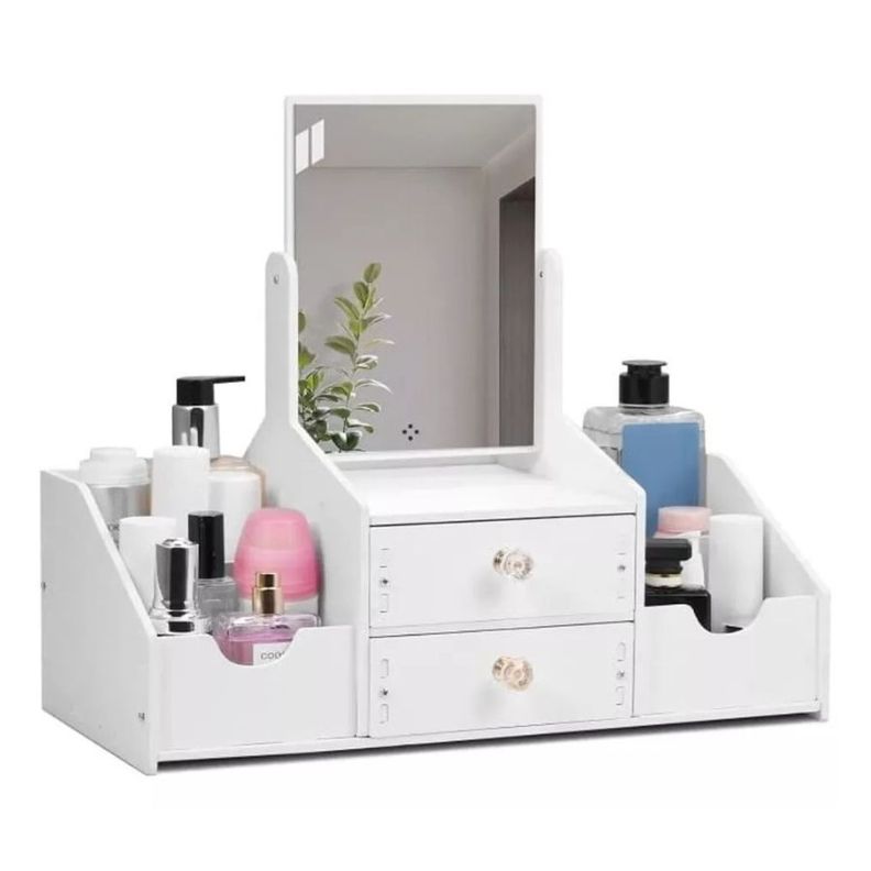 Organizador Cajón Maquillaje Con Espejo Rectangular Repisas-4