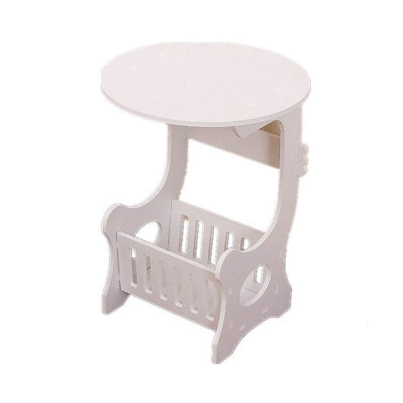 Mesa Auxiliar Dormitorio Living Con Cesta Revistera Multiuso-0