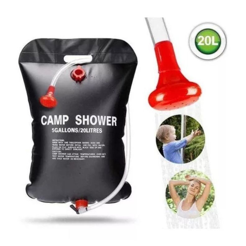 Ducha Solar Portatil Camping Outdoor Acampar Aire Libre 20L-3