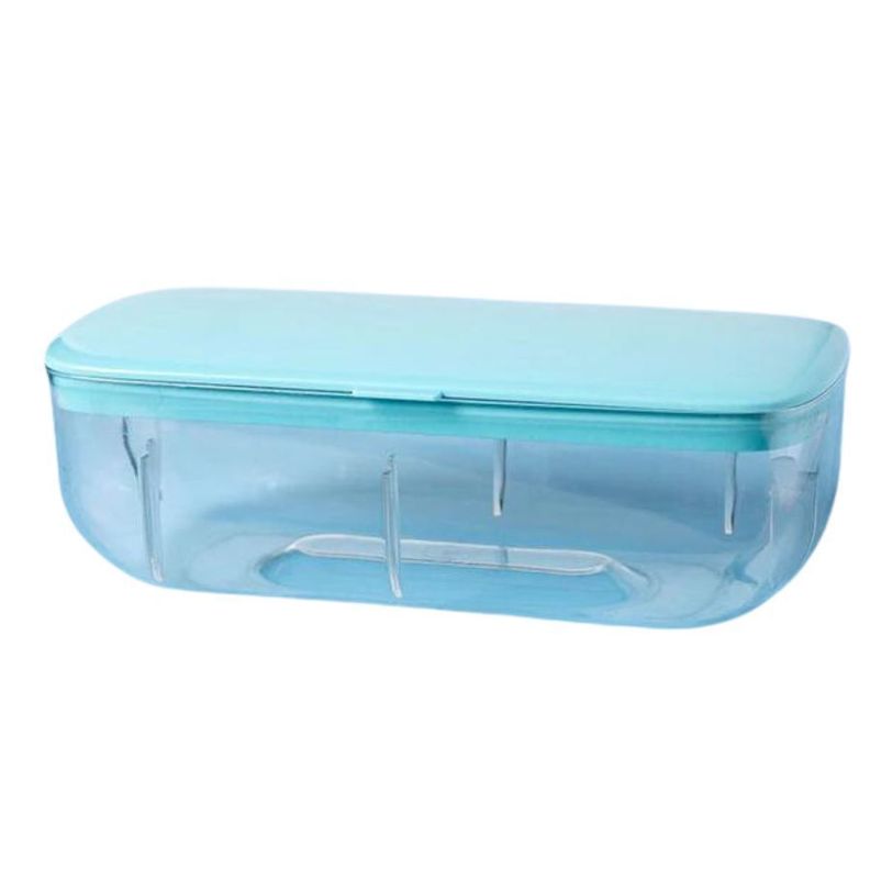 Bandeja Hielera Silicona Molde Para Cubos De Hielo 2 En 1-0