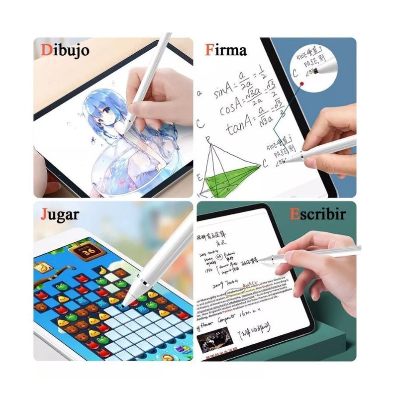 Pluma Lápiz Capacitivo Stylus Pen Para iPad Tablet Android-3
