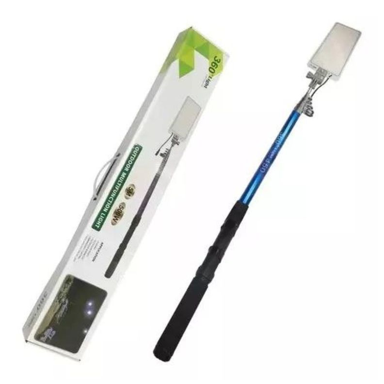 Lampara Led Caña De Pescar Telescópica Exteriores Camping-1