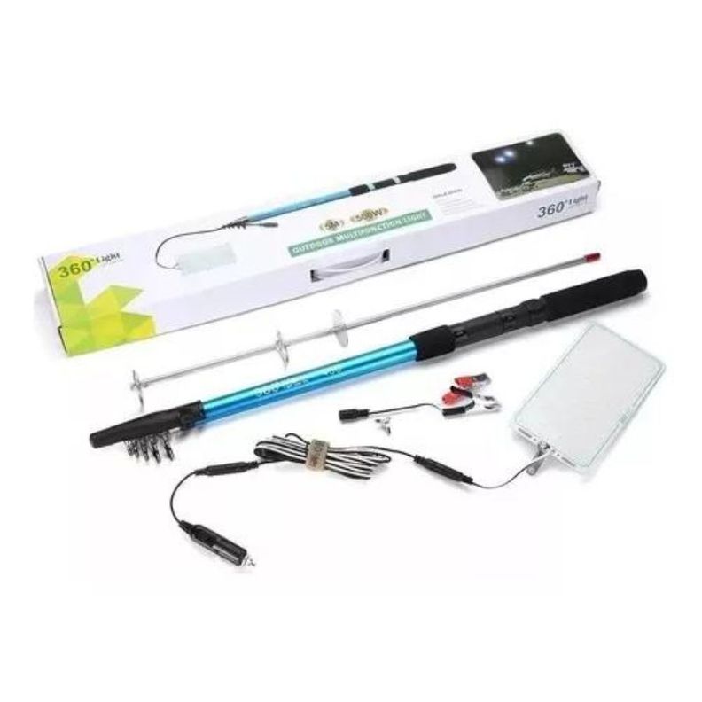 Lampara Led Caña De Pescar Telescópica Exteriores Camping-2