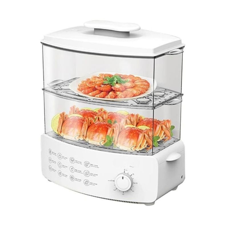 Cocina Eléctrica A Vapor 2 Capas Para El Hogar 12L-0
