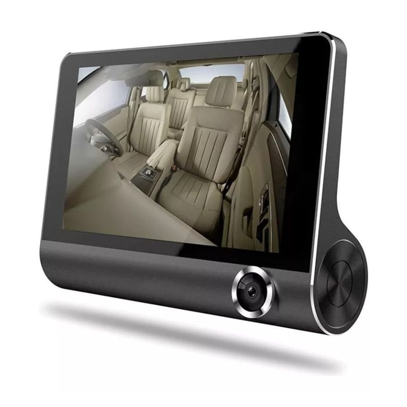 Camara Para Auto 3 En 1 Frontal Trasera Tablero 1080p Hd-0