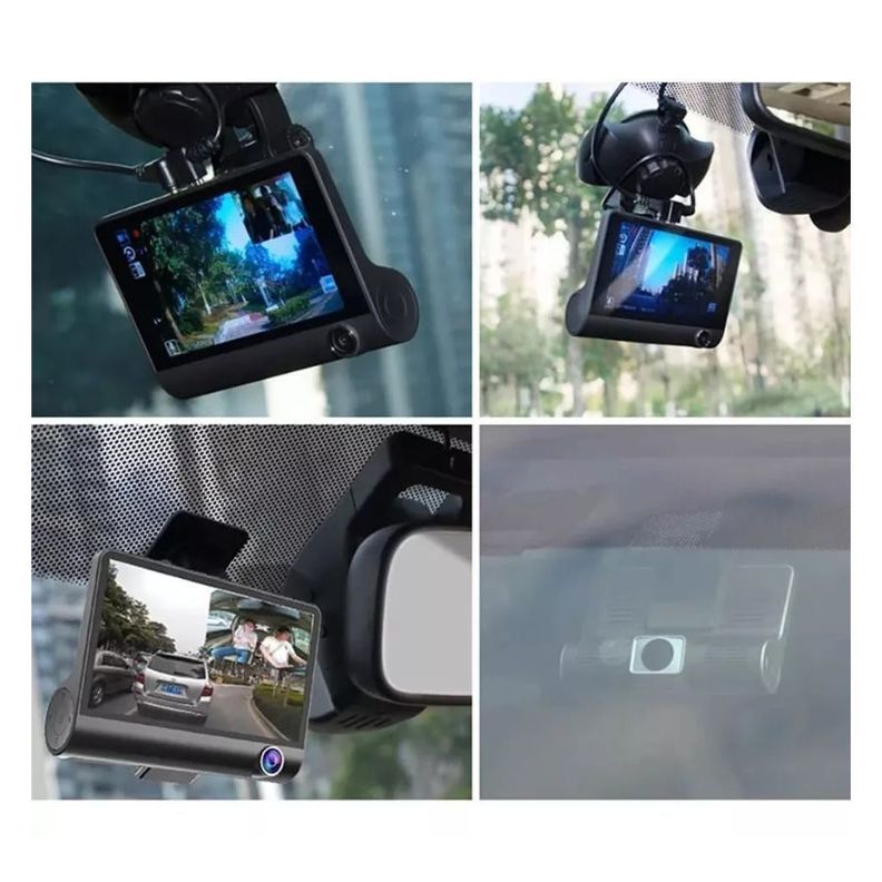Camara Para Auto 3 En 1 Frontal Trasera Tablero 1080p Hd-2