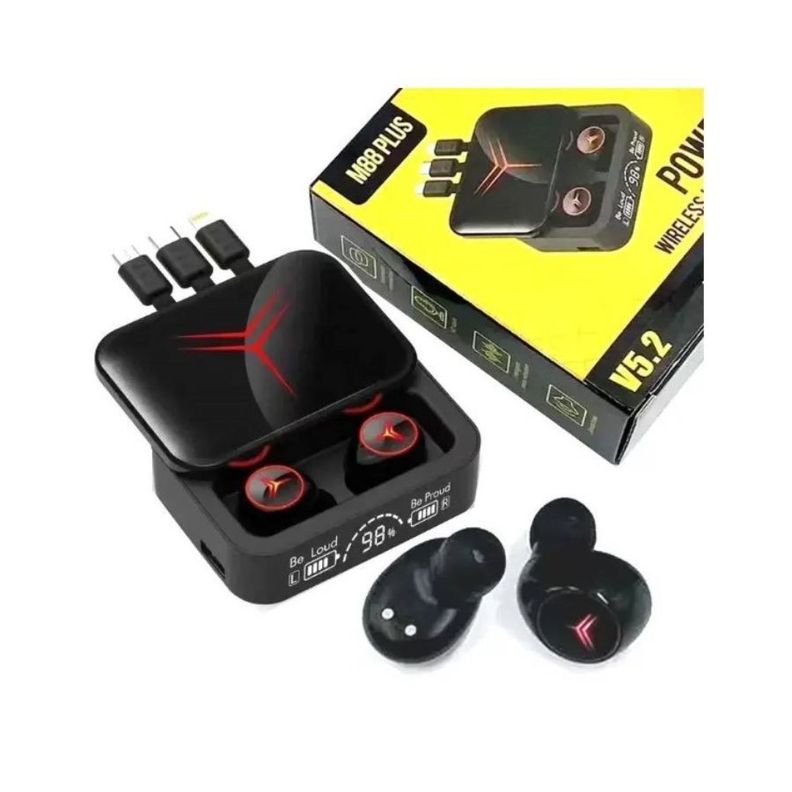 Audífonos Inalámbricos M88 Plus Bluetooth Power Bank-4