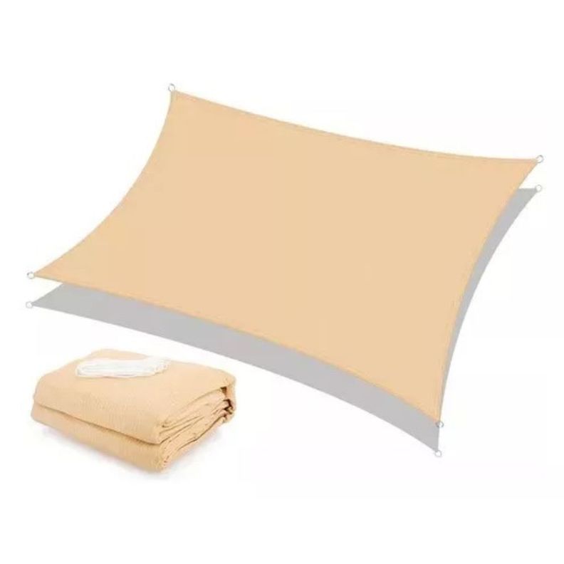 Lona Toldo Vela Sombra Malla Anti Uv Cuadrado 3x4m-0