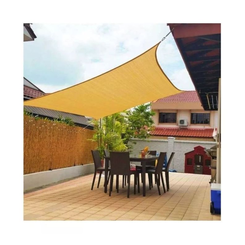 Lona Toldo Vela Sombra Malla Anti Uv Cuadrado 3x4m-3